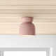 Mira Single Light Ceramic LED Semi Flush Mount