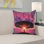Floral Microsuede Throw Pillow