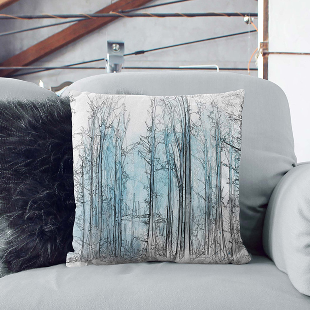 Forest in Frankfurt Germany Cushion with Filling