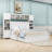 Wooden Platform Bed With 2 Drawers and Trundle and Cabinet-645334658-645334669