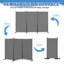 Paravent pliable en acier au carbone à 6 plis en polyester 6G 160G 6 plis gris-1635244580-1635244583