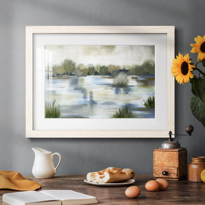 Roads not Taken - Rustic, reproduction d'art encadrée avec tableau mat