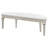 Keymari Curved Fabric Upholstered Bench Silver Oak