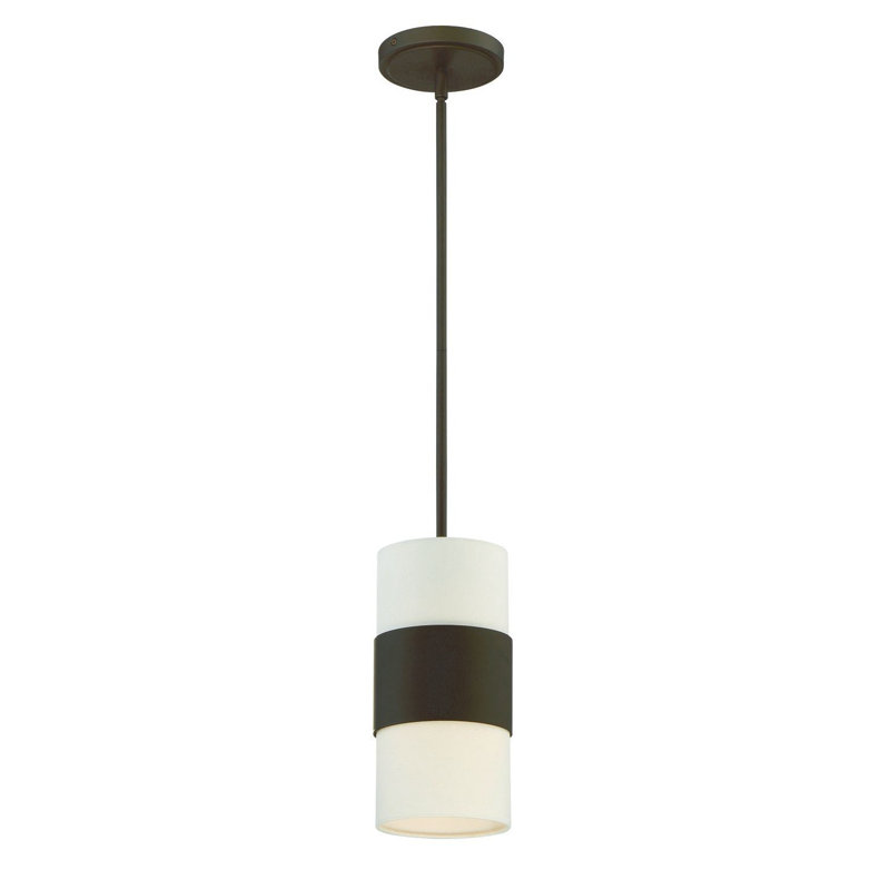 Ellicott 1 - Light Cylinder Pendant, Dark Bronze