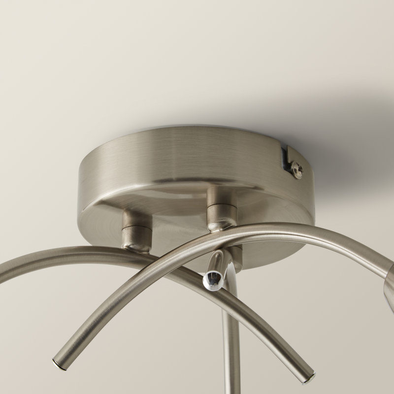 Mireia Glass Semi Flush Mount, Not Included
