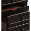 Table de chevet de chambre à coucher avec aspect brun grisâtre - 2 tiroirs, bois d'ingénierie, ornement en bois au fini transitionnel, accessoire d'ameublement