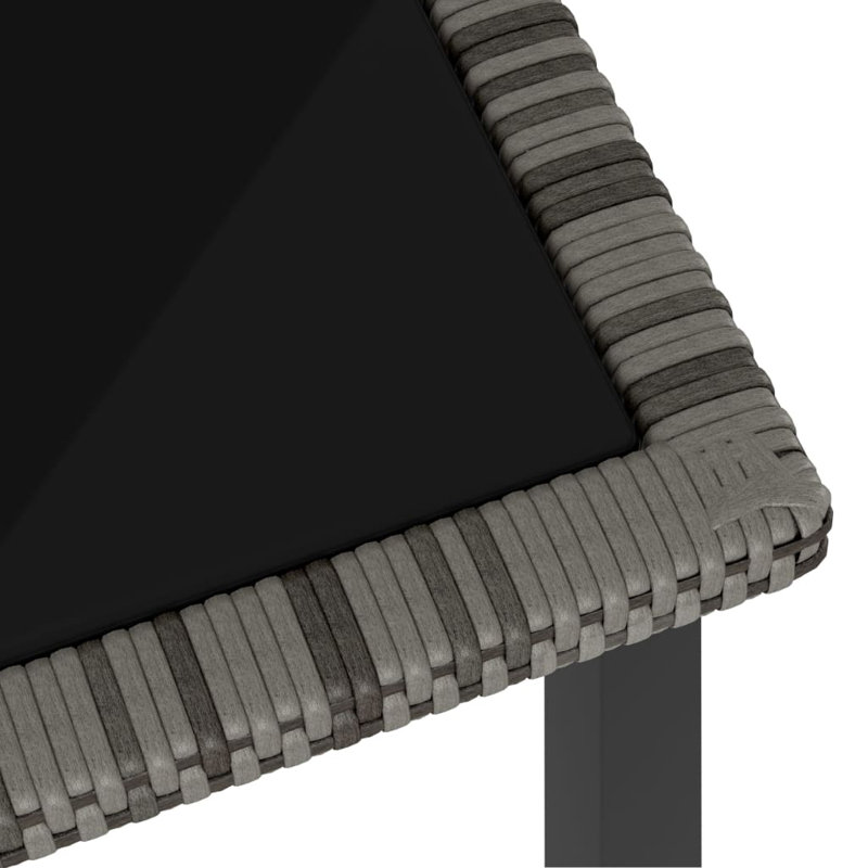 Outdoor Dining Set with Cushions, Grey, Light Grey, Grey