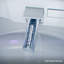 Toilette à bidet Blossom Smart - Siège chauffant, stérilisation UV, séchoir à air chaud, chasse d'eau automatique et désodorisant, télécommande et capteur de pied, revêtement nano pour un nettoyage facile