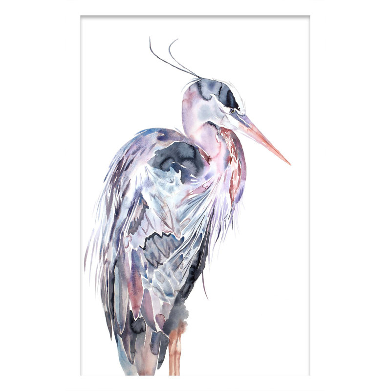 Heron No. 25 Print by Elizabeth Becker
