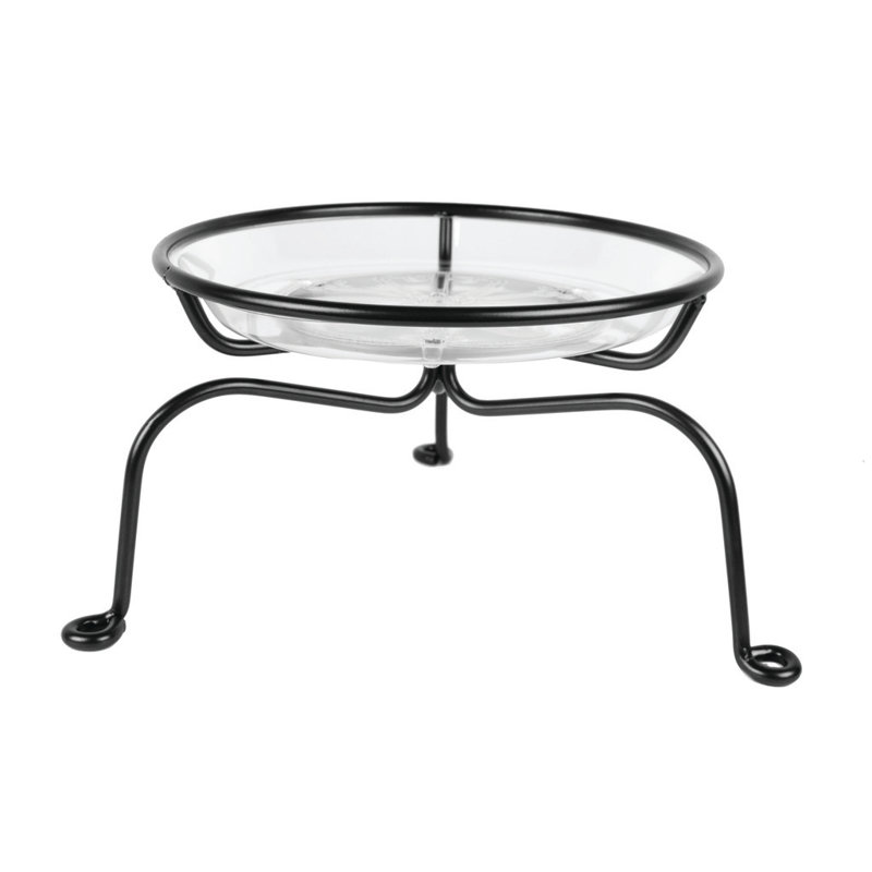 Support pour plante Leesport, H 8 po x l 16,7 po x p 16,7 po, Noir