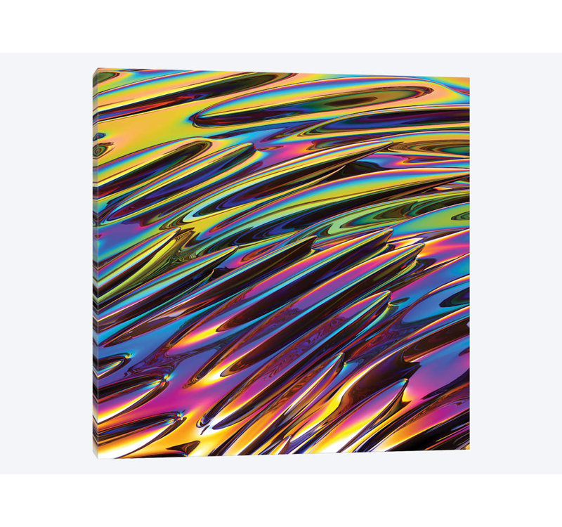 « zigzag » par danny fabrice, reproduction d’impression sur toile tendue, H 12 po x l 12 po x P 0,75 po, Toile tendue