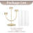 3 Arm Candelabra Centerpiece with Glass Hurricane for Dining Table Fireplace