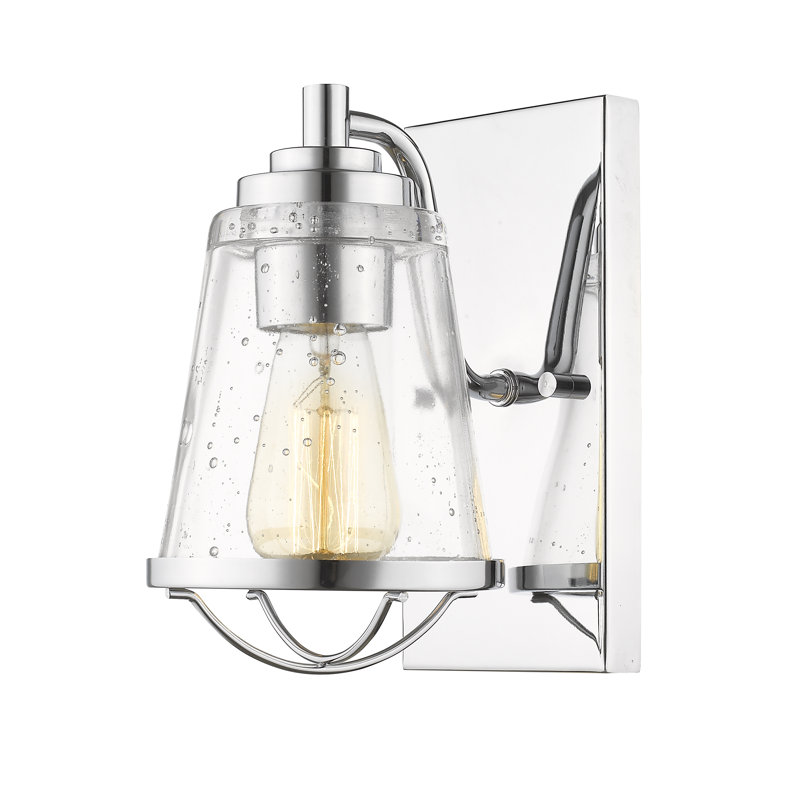 Akshay Steel Armed Sconce, Chrome