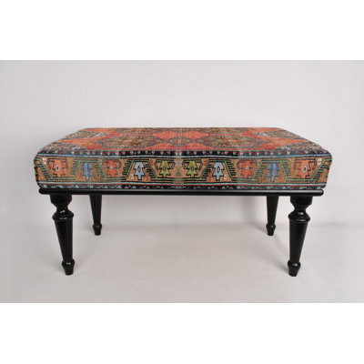 Bohemian Bench, Desk Bench,Ottoman Bench, Upholstered Bench, Turkish Rug Bench, Kilim Bench, Home Decor Bench, Handmade Bench