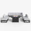 9 - Piece Outdoor Modular Sectional Set with Fire Table-28998610
