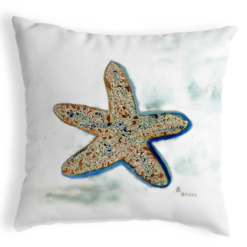  Housse de coussin d'extérieur carré Betsy Starfish