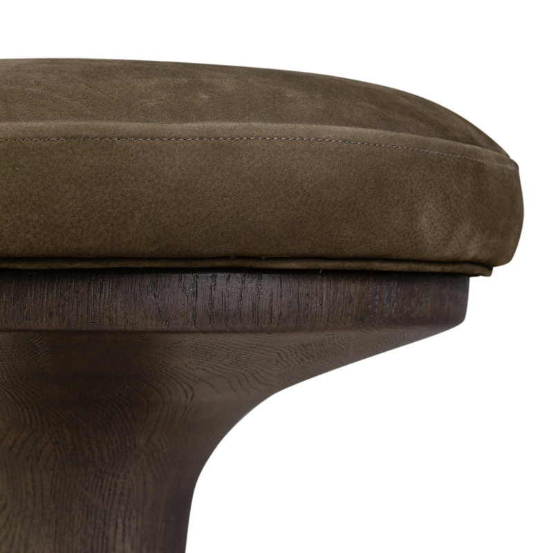 Montclair Stool-Antwerp Natural-Counter, Nubuck Olive
