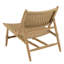 Set Of 2 Teak Synthetic Garden Lounge Armchairs. Relief