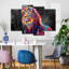 " Lion's Pride Abstract Colour Multi Piece Canvas Print " 4 - Pieces-93059926