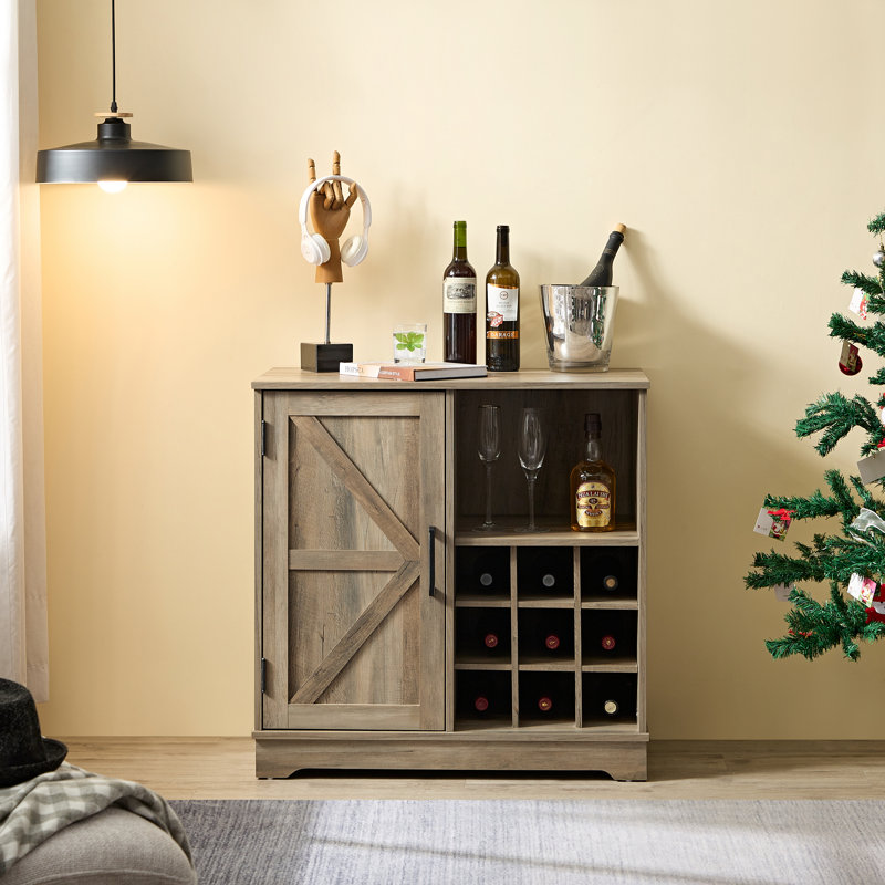 Tynesha Bar Cabinet, Gray