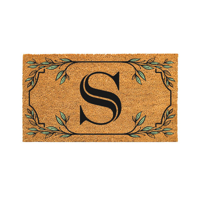 Monogram Coir Mat, Letter "S"