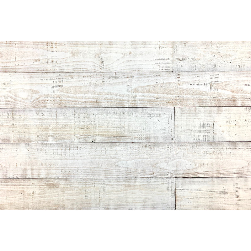 Waal Thermo-Treated 1/4 in. x 5 in. x 4 ft. Warp Resistant Barn Wood Wall Planks (10 sq. ft. per 6-Pack), Pearl