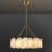 24"/ 31"Dimmable LED Drum Alabaster Chandelier Brass Pendant Lights For Dining Room-916560377-917483166