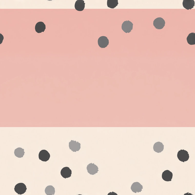 Papier peint abstrait à pois rose rosé, Textured Non-Pasted
