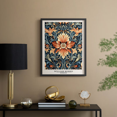 WM MORRIS Series DCCCLIX Framed Print - Solid Wood_HMOAI50861