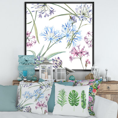 " Vibrant Summer Wildflowers II " Painting Print