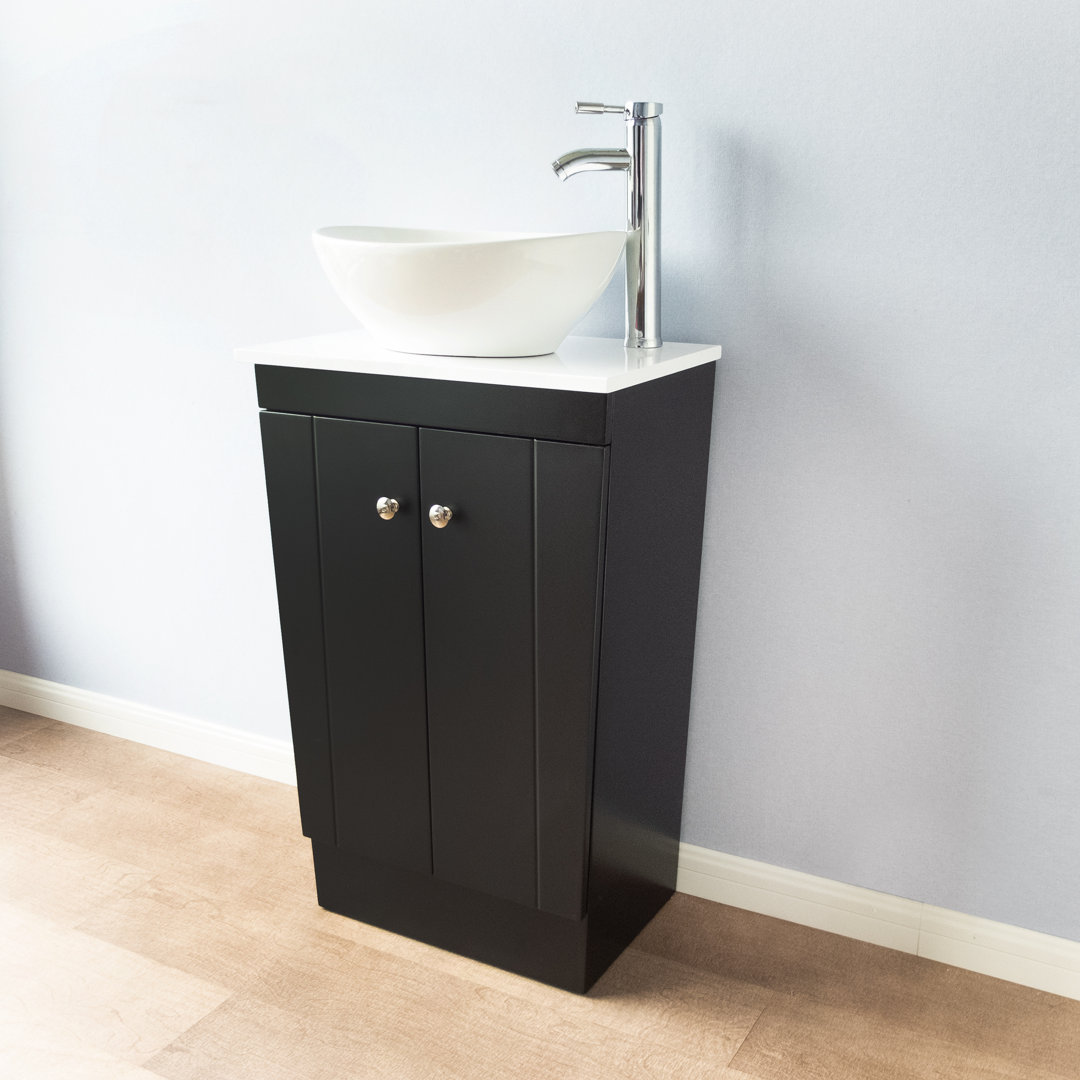 Gearheart 21'' Single Bathroom Vanity with Engineered Stone Top Ebern Designs Base 