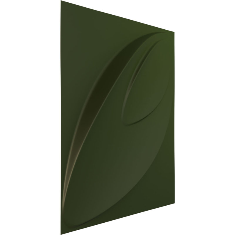 Panneau mural décoratif 3D Iris EnduraWall l 19 5/8 po x H 19 5/8 po, UltraCover Satin Canyon vert (couvre 2,67 pieds carrés)