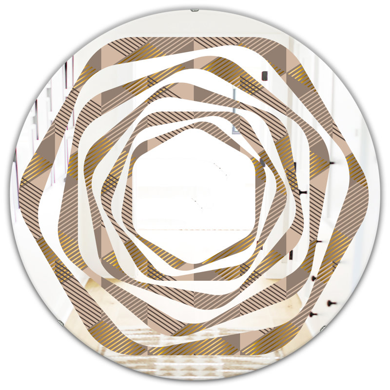 Miroir mural Whirl DesignVI, H 24 po x l 24 po