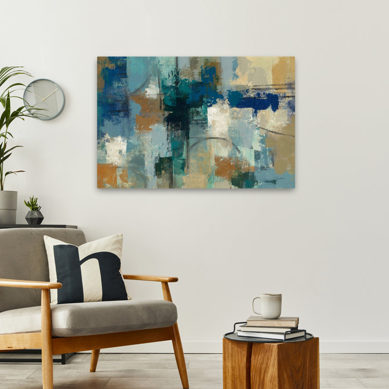Contemporary Jasper Lagoon, 36" H x 24" W