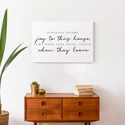Joy To This House Canvas Print