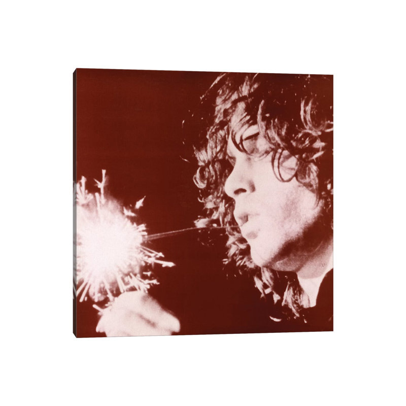 Jim Morrison Sparkler - Photograph Print, 26" H x 26" W x 1.5" D, Wrapped Canvas, No Matte
