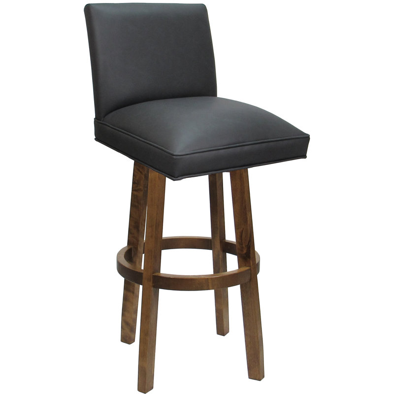 Swivel Wood Bar Stool - 30" Seat Height, Gris, Moca