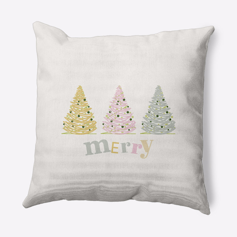 Merry Trees_Sq, Multicolore / doux, Non, 20 po x 20 po