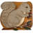 Avoca Brown Animals Step Stool