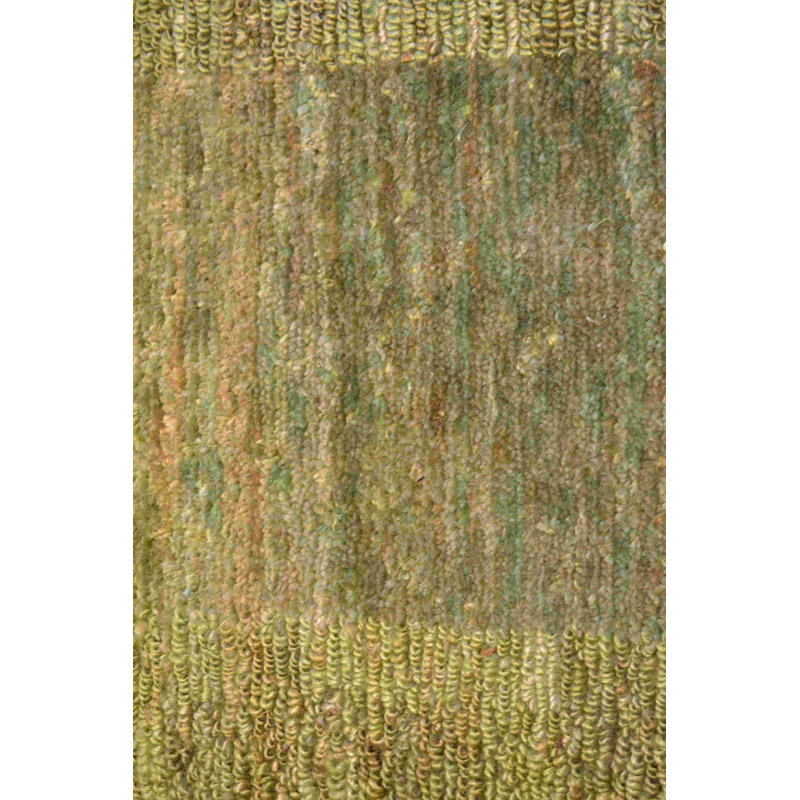 Jute / Sisal Striped Area Rug in Green