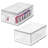 iDesign Stackable Kitchen Storage Drawer - Pull-Out Sliding Bin for Fridge, Pantry, Under-Sink, or Cabinet