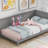 Twin Size Wood Daybed/Sofa Bed, Gray-39396052-39396059