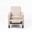 Fauteuil en lin beige clair pour une décoration intérieure élégante-1083119310