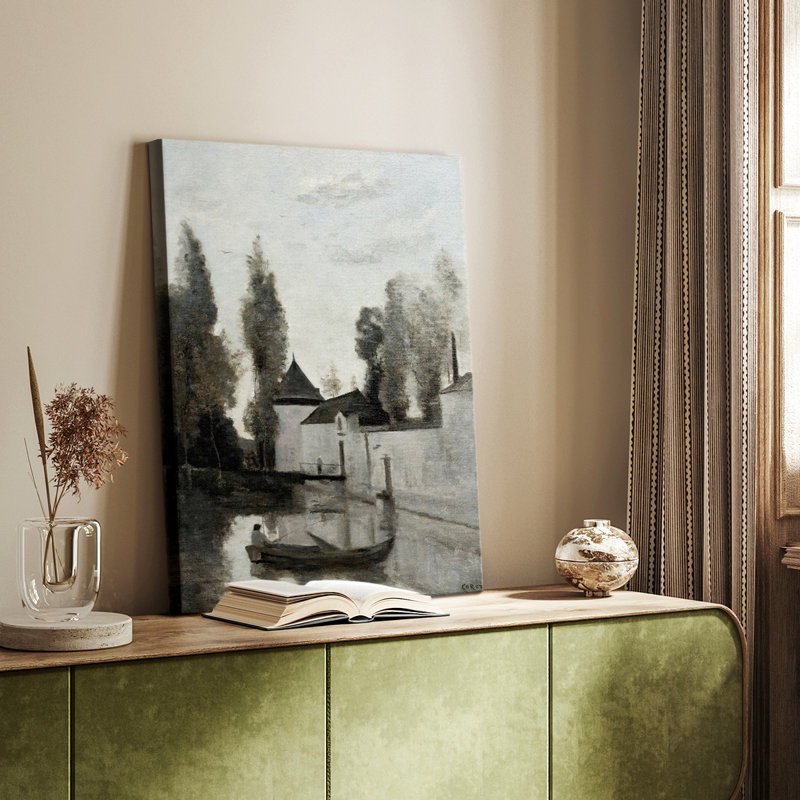 Paysage rétro CXCI - galerie enveloppée Cavas, H 18 po x l 12 po