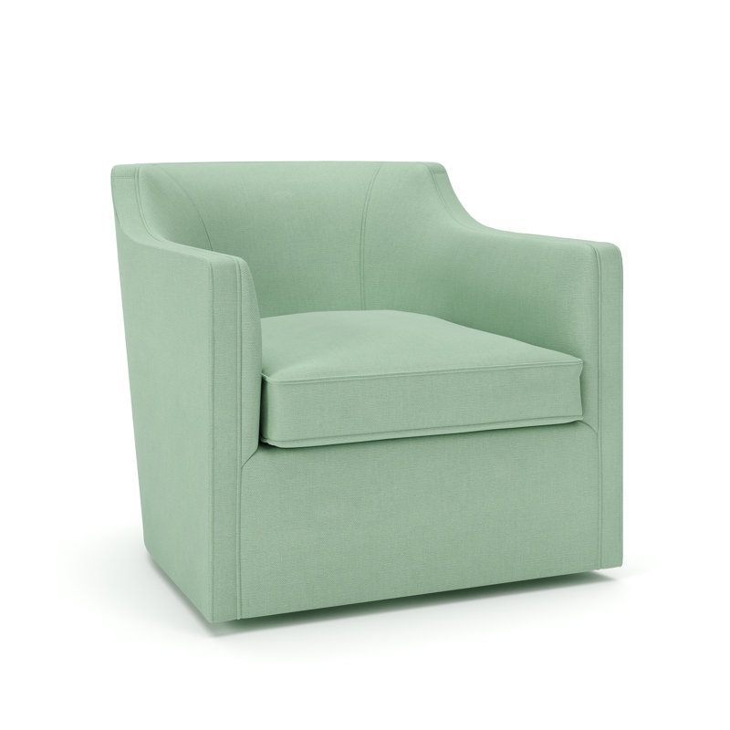 Fauteuil pivotant rembourré Marietta, Toile Spray Bayou