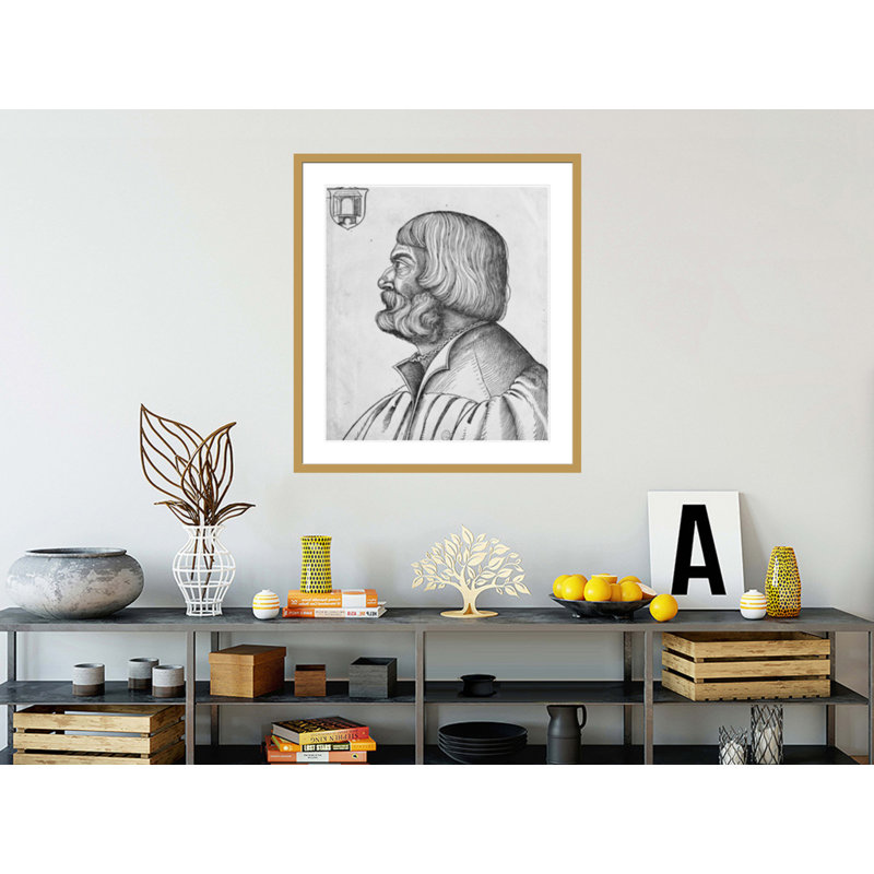 Self portrait by Albrecht Dürer -Framed Giclee Print, 37.18" H x 33.5" W
