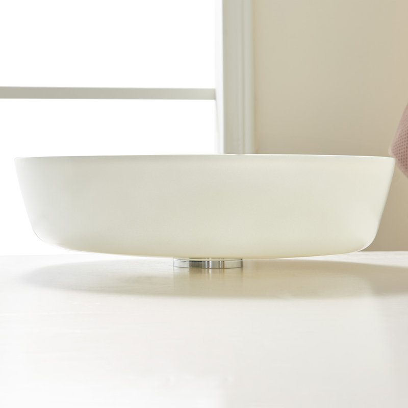 Matte Black Round Glass Bathroom Vessel Sink Bowl