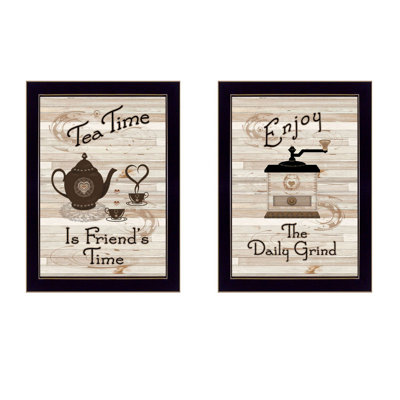 "Enjoy Tea Time" 2-Piece Vignette by Millwork Engineering
