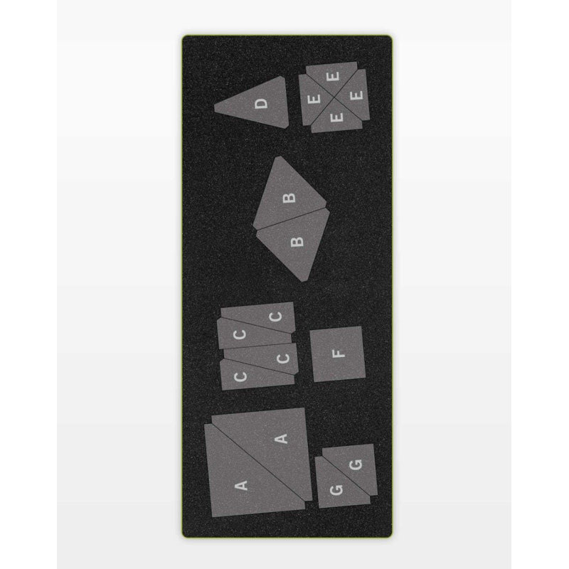 AccuQuilt GO! Matrice de découpe de tissu de bordure festonnée pour projets de courtepointe, appliqués et de couture