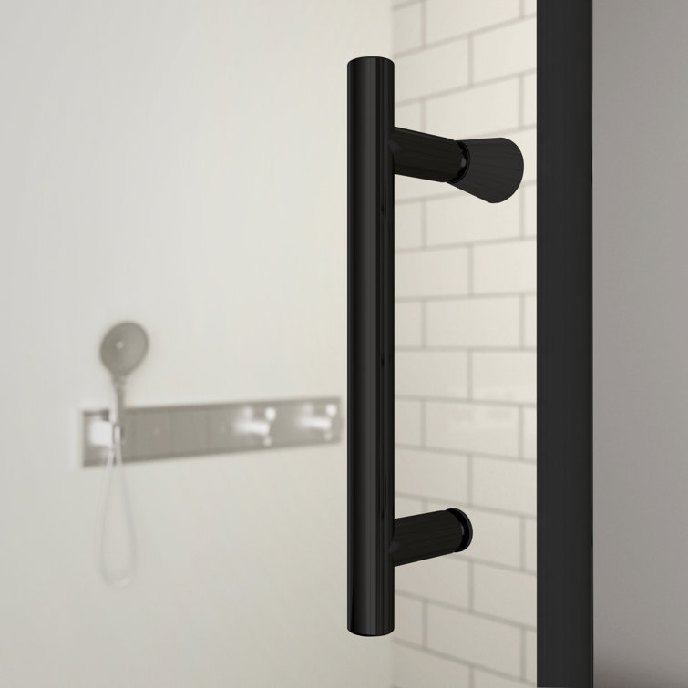 30''W x 72'' H Bifold Frameless Glass Shower Door,Folding Frameless Shower Door